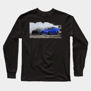 E36 CSL M3 LW LZ blue PAUL WALKER MOTORSPORT DTM drift car Long Sleeve T-Shirt